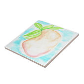 水の色マンゴーハンドトロピカルキッ絵を描チン タイル (側面)