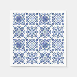 水の色マンダラAzure懸命プラスチックのコースター スタンダードカクテルナプキン