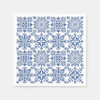 水の色マンダラAzure懸命プラスチックのコースター スタンダードカクテルナプキン