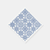 水の色マンダラAzure懸命プラスチックのコースター スタンダードカクテルナプキン (角)