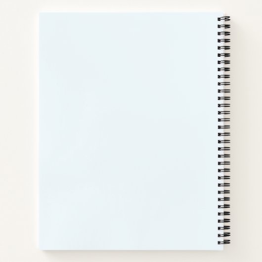 水の色マーメイドとリース弾丸ジャーナル ノートブック (裏面)