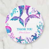 水の色マーメイドジョイント誕生日ありがとう フェイバータグ (裏面)