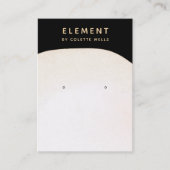 水の色ミニマリスト水の色のイヤリングディスプレイ 名刺 (正面)