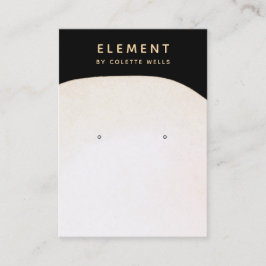 水の色ミニマリスト水の色のイヤリングディスプレイ 名刺