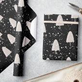 水の色ミニマルモダンリストメリークリスマスツリー ラッピングペーパー