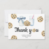 水の色ミルクとクッキーお世話になっております サンキューカード (正面)