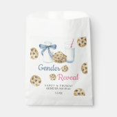 水の色ミルクとクッキー性別リビール フェイバーバッグ (正面)