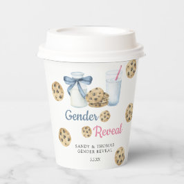 水の色ミルクとクッキー性別リビール 紙コップ