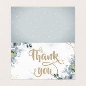 水の色ミントグリーンバラありがとう 名刺 (外部フラット)