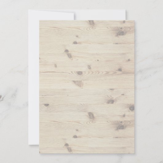 水の色ムースウッドランド男の赤ちゃんベビーシャワー 招待状 (裏面)