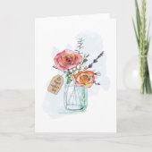 水の色メイスンジャーフローラマザーズの日 カード (正面)