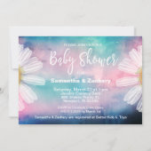 *~*水の色メイスンジャー素朴ベビーシャワーフローラ 招待状 (裏面)