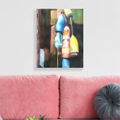 水の色メインロブスターブイ沿岸キャンバスプリント キャンバスプリント (インサイチュ (リビング))