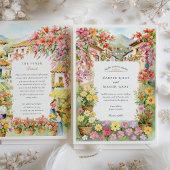 水の色メデリン結婚コロンビア 招待状