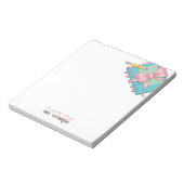 水の色メモ先生メモ ノートパッド (回転)