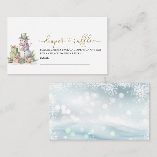 水の色メリーエレガントクリスマスの赤ちゃんシャワー直径 エンクロージャーカード (正面/裏面)