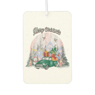 水の色メリークリスマスギフトの車 カーエアーフレッシュナー