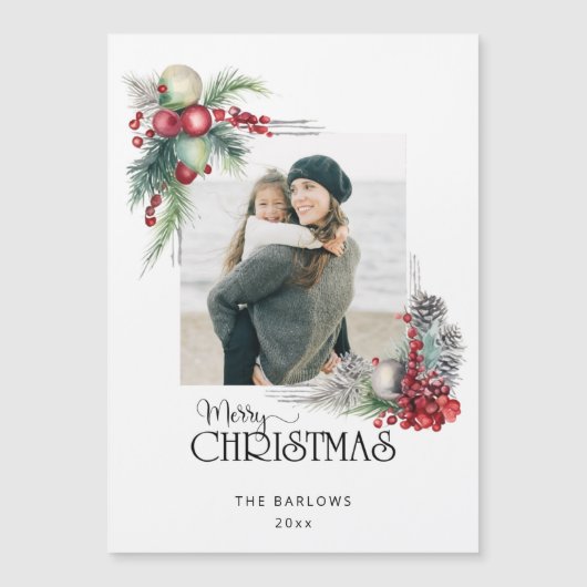 水の色メリークリスマスクリスマスフローラ写真 (正面)