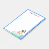 水の色メリークリスマスフランスのブルドッグする ポストイット (アングル)