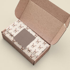 水の色モダンかわいいイースターバニー顔ニュートラル 薄葉紙