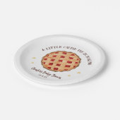 水の色モダンかわいこちゃんパイはベーキングベビーシャワー ペーパープレート (アングル)