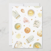 水の色モダンかわいこちゃんパイはベーキングベビーシャワー 招待状 (裏面)