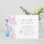 水の色モダンの花房ジェンダーが明らかにする 招待状 (スタンド正面)