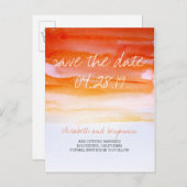 水の色モダンは日付はがきを保存 案内ポストカード (正面/裏面)