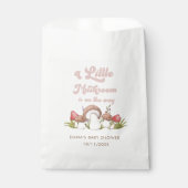 水の色モダンキノコ赤ちゃんシャワー好意バッグ フェイバーバッグ (正面)