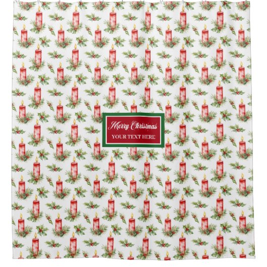 水の色モダンクラシッククリスマスカーテンギフト シャワーカーテン (正面)