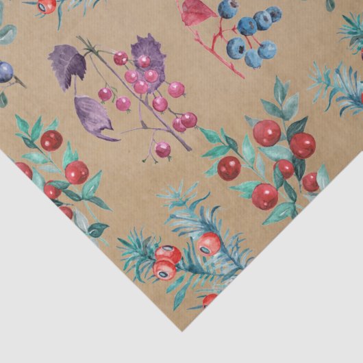 水の色モダンフェスティバル冬の果実クラフト 薄葉紙 (詳細)