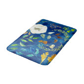 水の色モダンフローラバラオークアコーン秋色 バスマット (アングル)