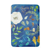 水の色モダンフローラバラオークアコーン秋色 バスマット (正面縦)