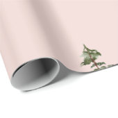 水の色モダン冬パイングリーンツリークリスマス ラッピングペーパー (ロールコーナー)