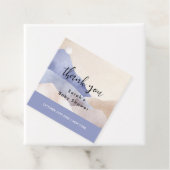 水の色モダン山の赤ちゃんシャワーありがとう フェイバータグ (インサイチュ)