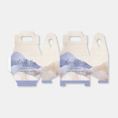 水の色モダン山の赤ちゃんシャワーありがとう フェイバーボックス (折り畳みなし)