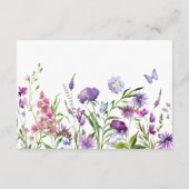 水の色モダン緑のユーカリの願い井戸 エンクロージャーカード (裏面)