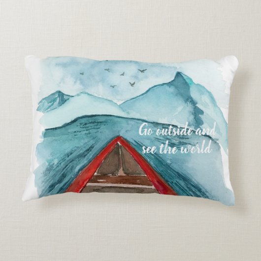 水の色モダン自然シーザワールド引用文 アクセントクッション (裏面)