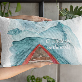 水の色モダン自然シーザワールド引用文 アクセントクッション