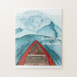 水の色モダン自然シーザワールド引用文 ジグソーパズル