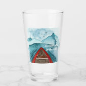 水の色モダン自然シーザワールド引用文 タンブラーグラス (正面)