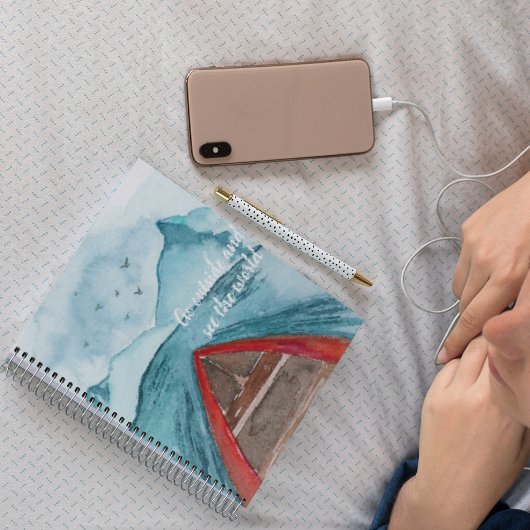 水の色モダン自然シーザワールド引用文 ノートブック