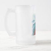 水の色モダン自然シーザワールド引用文 フロストグラスビールジョッキ (左)