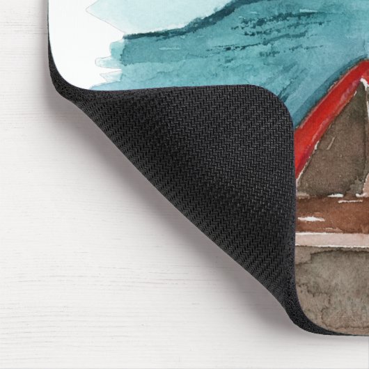 水の色モダン自然シーザワールド引用文 マウスパッド (コーナー)