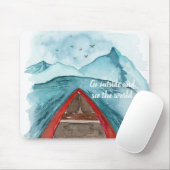 水の色モダン自然シーザワールド引用文 マウスパッド (マウス)