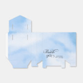 水の色モダン青の雲9赤ちゃんシャワー フェイバーボックス (折り畳みなし)