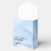 水の色モダン青の雲9赤ちゃんシャワー フェイバーボックス (オープン)