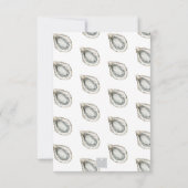 水の色モノグラムコースタルブルーボウオイスター サンキューカード (裏面)