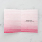 水の色モンキーガールありがとう サンキューカード (内部)