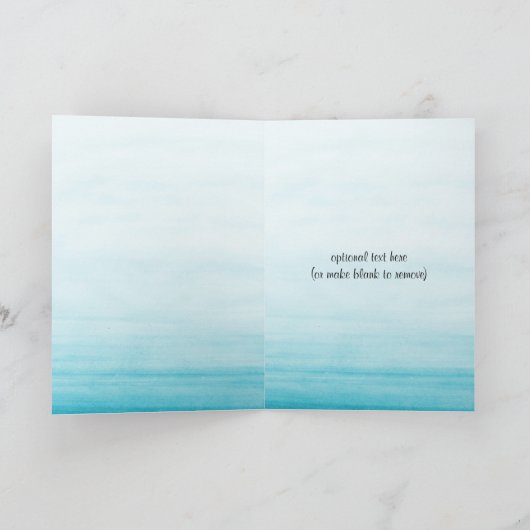 水の色モンキーボーイありがとう サンキューカード (内部)